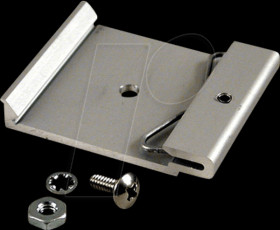 1427DIN42M Befestigungsclip, aluminum, 45 x 8 x 51 mm