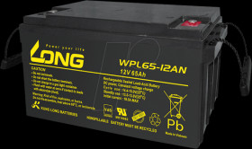 WPL65-12AN-M Rechargeable AGM battery, 12 V, 65 Ah, long-life