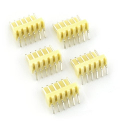 Złącze raster 2,54mm - wtyk kątowy 6-pinowy - 5szt.