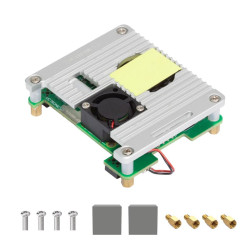 Uctronics PoE+ HAT for Raspberry Pi 5 with Active Cooler