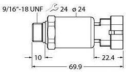 Turck Przetworniki ciśnienia 1 szt. PT600R-2121-I2-AMPS1.5