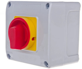 Łącznik krzywkowy 40A w obudowie OB13 z czołem zamykanym żółto czerwonym SK40-4.8240OB13ZC