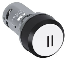 Przycisk monostabilny 22mm wklęsły 1Z biały CP12-10W-10 1SFA619120R1015 /10szt./