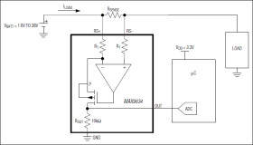 nanoPower, 4-Bump UCSP/SOT23, Precision Current-Sense Amplifier