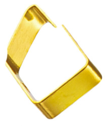 Palec stykowy, Pozłacany stop miedziowo-berylowy, mocowanieL: Śruba mocująca, dł. 6mm, szer. 2mm, gr. 4mm