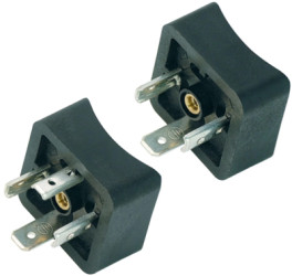 Valve panel plug, DIN shape A, 2 pole + PE, 250 V, 1.0 mm², 43 1717 026 03