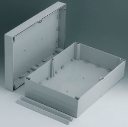 ABS enclosure, (L x W x H) 360 x 240 x 120 mm, light gray (RAL 7035), IP66, C2424361