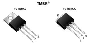 VIT1045C Dual Low-Voltage Trench MOS Barrier Schottky Rectifier Ultra Low VF = 0.34 V at IF = 2.5 A