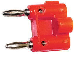 Mueller BU-00247-2 Jack Plug Red Solder-Free Stackable PVC 41.15mm