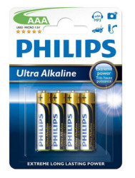 bateria alkaliczna Philips Ultra Alkaline LR03 AAA (blister) - 4 sztuki