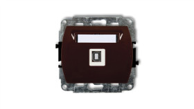 Trend Gniazdo Pojedyncze Usb-Ab Brązowy 4Gusb-3