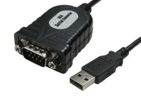 Kabel szeregowy, długość 45cm, złącze A: DB 9, złącze B: USB