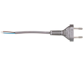 Przewód przyłączeniowy bez wyłącznika 190cm srebrny SP-190/2X0,5/-SRB YNS10000439