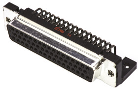 Złącze D-Sub 50-pinowe Żeński Kąt Proste Przewlekany raster 2.76mm