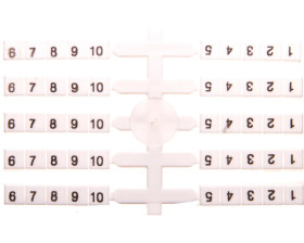 Oznacznik elastyczny do złączek szynowych EO3 /1-10/ (20szt. x 1-10cyfr) 003901752