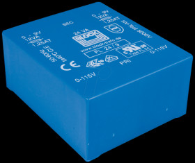 FL 24/6 Transformer 24 VA, 2 x 6 V, 2 x 2000 mA