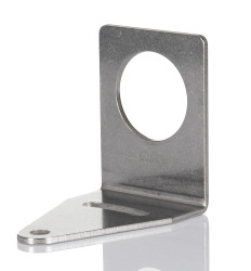 Uchwyt montażowy Wspornik montażowy Banner do Czujniki w obudowie gwintowanej 30 mm Wygięty