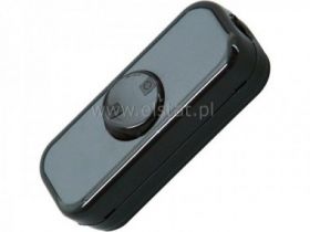 Przełącznik czarny przelotowy 10A; Kopp; 3 tory