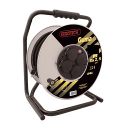 Przedłużacz bębnowy HARD 25m H05RR-F 3x2,5 IP44 4xGS PZB-1111-25G/2,5