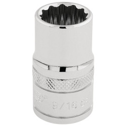 Draper Expert 33609 1/2&quot; Sq. Dr. Hi-Torq&#xAE; 12 Point Socket (9/16&quot;)