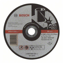Bosch 2608600322 Expert Inox Cutting Disc 180mm Steel Safe Long-Lasting