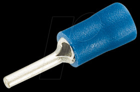 Grooved pin shoes, 1.5 - 2.5mm², blue