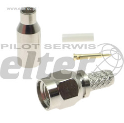 Wtyk SMA na RG174 zaciskany