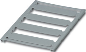 PA device marker, (L x W) 15 x 60 mm, silver, sheet with 4 pcs, 0828088
