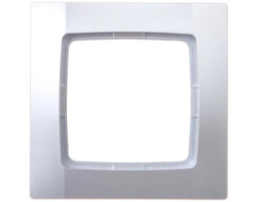 KARO Ramka pojedyncza srebrny perłowy R-1S/43