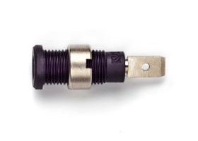 Gniazdo bananowe Żeński Połączenie lutowane typ Złącze testowe Czarny 10A Pomona