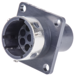 Złącze wielostykowe przemysłowe 8-pinowe, panelowe Gniazdo ITT Cannon