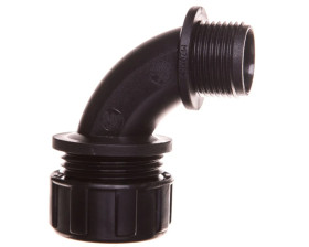 Dławnica kątowa do węża osłonowego M20 IP65 SILVYN MPC 90stopni M20x1,5/2 czarna 55502482 /10szt./