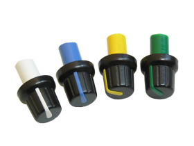 Gałka radiowa typu mikser długa pasek biały, czerwony lub szary