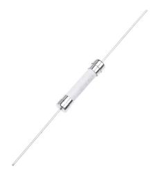 BEZPIECZNIK 20mm 1,0A Z PINAMI DO LUTOWANIA CERAMICZNY (5 SZT.)