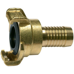 GEKA hose piece, L 81 mm, 40 bar, brass, for hose, 107779