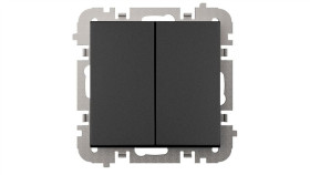 Santra Łącznik Świecznikowy Bez Ramki Podtynkowy Czarny 4111-19