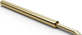 Standard test pin with probe, waffle, Ø 1.37 mm, travel  4.4 mm, pitch 2.54 mm, L 24.7 mm, F56218B076G150