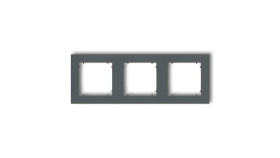Mini Ramka Potrójna Grafitowy Mat 28Mr-3