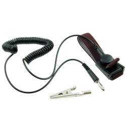 Opaska uziemiająca na rękę, spiralny przewód 1.5m ZD-152A