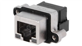 Mrj-5381-01 Gniazdo Rj45 Z Diodą Led Ul94v-0 Ip67 Na Panel Tht Unc 4-40