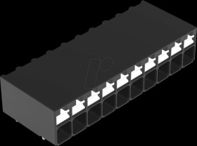 2086-1210 THR PCB terminal block, push-button, 1.5 mm², 10-pin