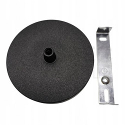 Maskownica sufitowa podsufitka 1x otwór 10mm z tworzywa czarna fi:100mm ALKRI