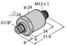 Turck Przetworniki ciśnienia 1 szt. PT2.5R-1013-U1-H1143