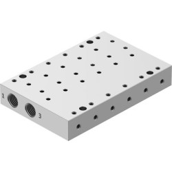 Podstawa rozdzielacza 6-drogowa G 1/8, metryczne M5