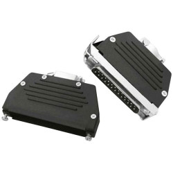 MH 2801-0101-03 D-SUB Housing 25 Pins Plastic Black 180&#xB0;