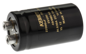 Kondensator 22000μF 25V dcmontażśrubowy KEMET 36 (Dia.) x 62mm