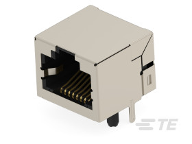 Złącze Ethernet Żeński Złącze RJ45 Przewlekany Cat5 TE Connectivity, 90° 8-żyłowe