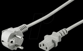 Cold appliance connection cable, 1.8 m, grey