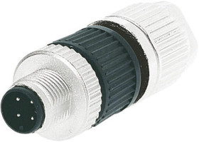 Złącze wielostykowe przemysłowe 4-pinowe M12 Montaż na kablu Wtyczka HARTING