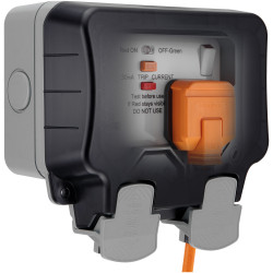 BG WP22RCD Nexus Storm IP66 Weatherproof Double Switched 13A Power Socket - RCD